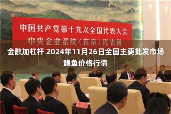 金融加杠杆 2024年11月26日全国主要批发市场鳝鱼价格行情