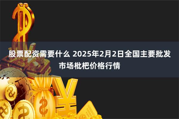 股票配资需要什么 2025年2月2日全国主要批发市场枇杷价格行情